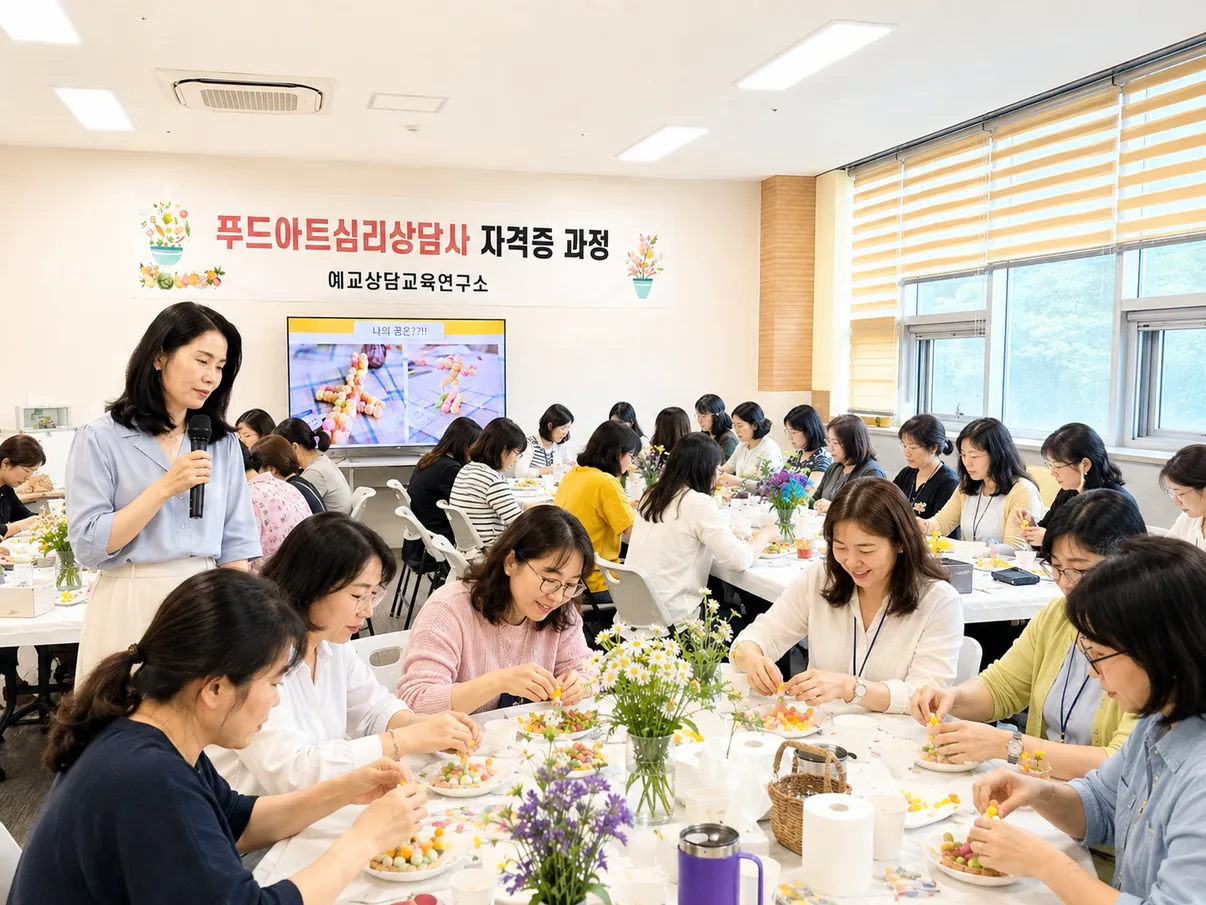 푸드아트심리상담사 관련 이미지